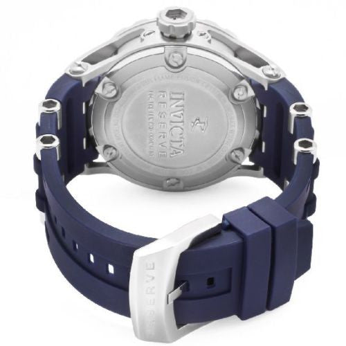 Invicta Men's 1397 RESERVE GMT Blue Dial Blue Polyurethane Watch
