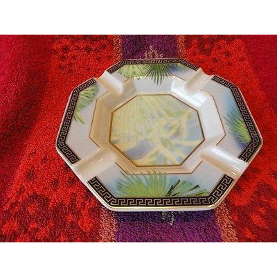 Versace Rosenthal Jungle Ashtray 5.5 inches wide New Porcelain without box