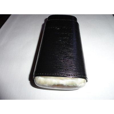 Andre Garcia Horn Top in Black Horizontal leather cigar in original box