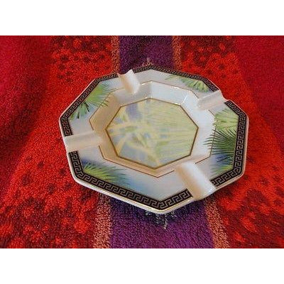 Versace Rosenthal Jungle Ashtray 5.5 inches wide New Porcelain without box