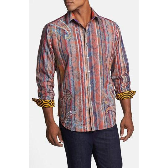 Robert Graham Zircon Multi Colored Medium-sized Shirt Preowned excellent condition