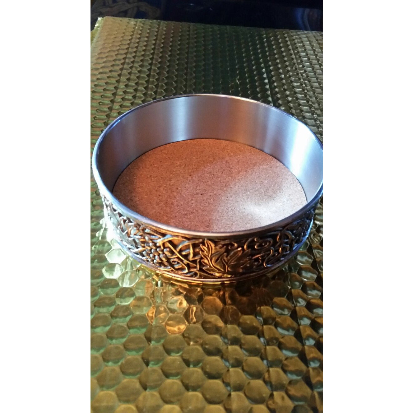 Royal Selangor  William Morris Pewter Bottle Coaster Preowned Good Condition. 5.5"  Inside Diameter.