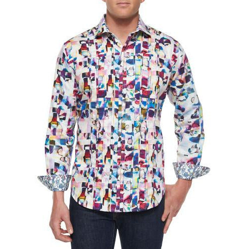 Robert Graham Magical Island  Medium-sized Shirt New With Tags