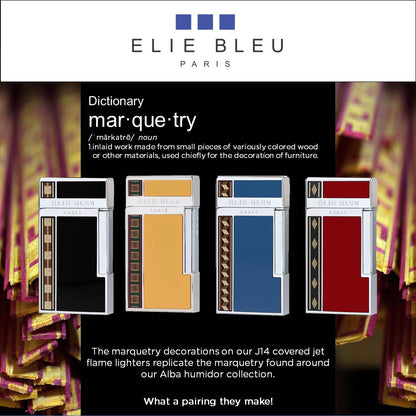 Elie Bleu Alba Black Marquetry Lighter