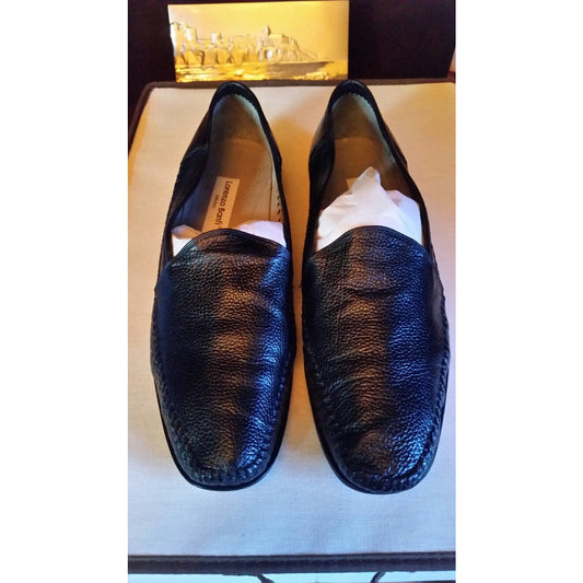 Lorenzo Banfi Size 12 M Black Shoes Preowned Good Condition