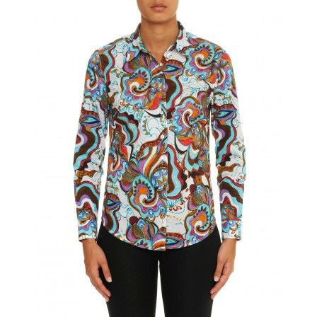 Robert Graham Medium-sized Shirt Preowned Good Condition