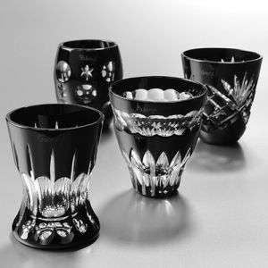 Faberge Black Crystal Shot Glasses