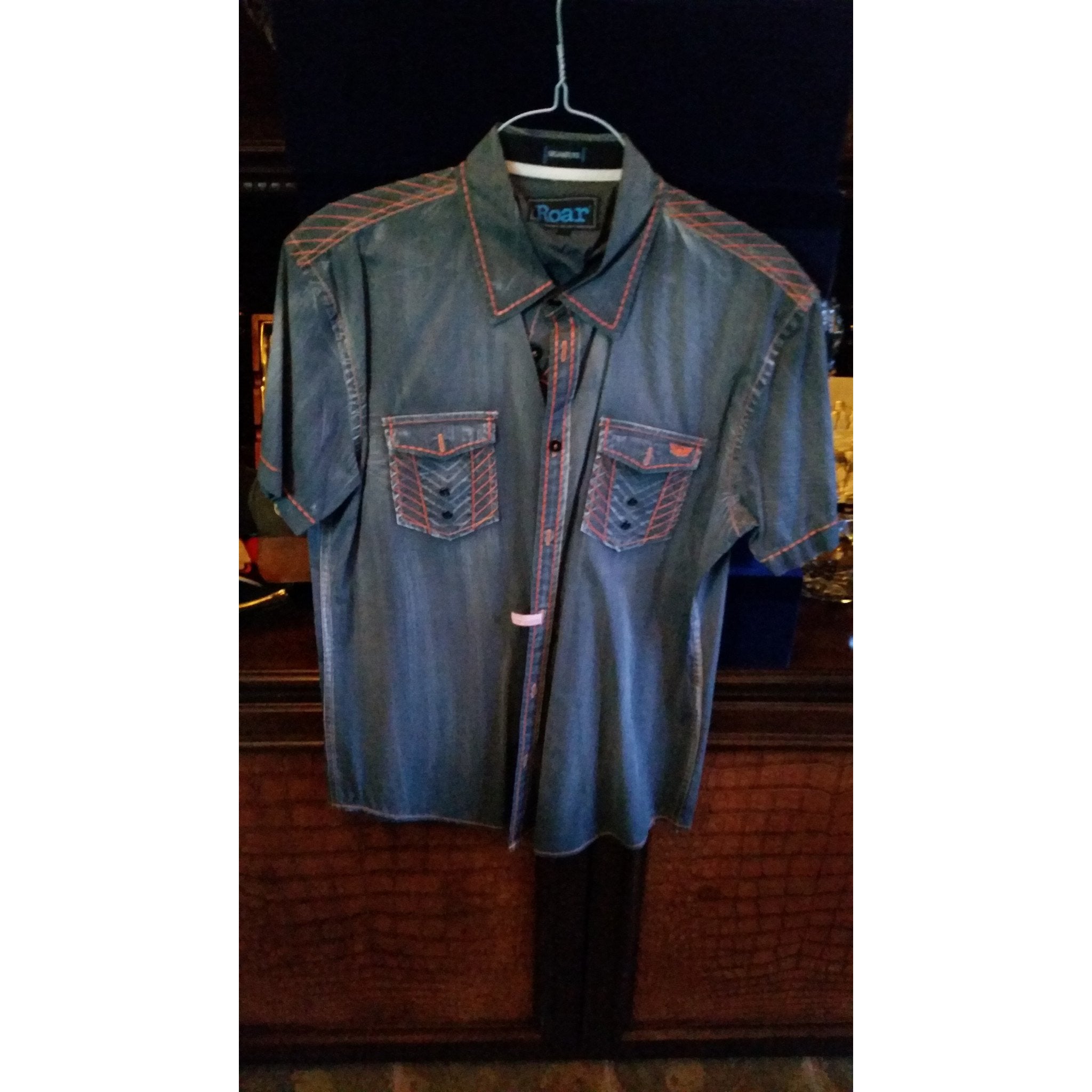 Roar Teal Long Sleeve Preowned Good Condition Shirt