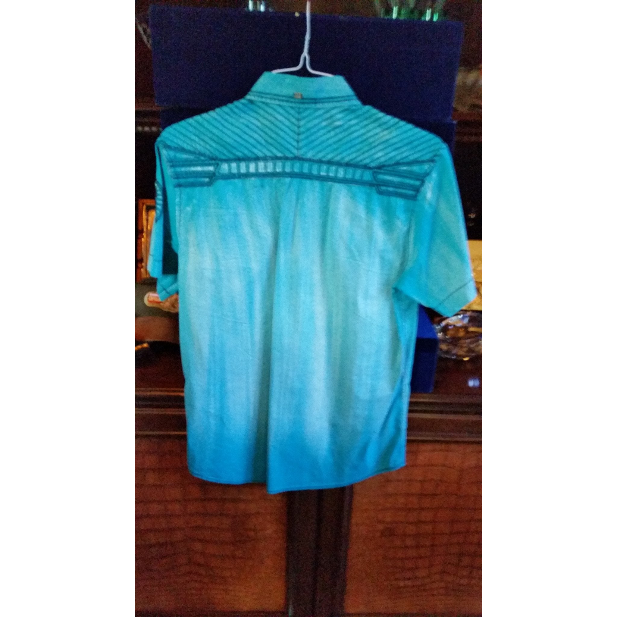 Roar Teal Short Sleeve Medium-sized