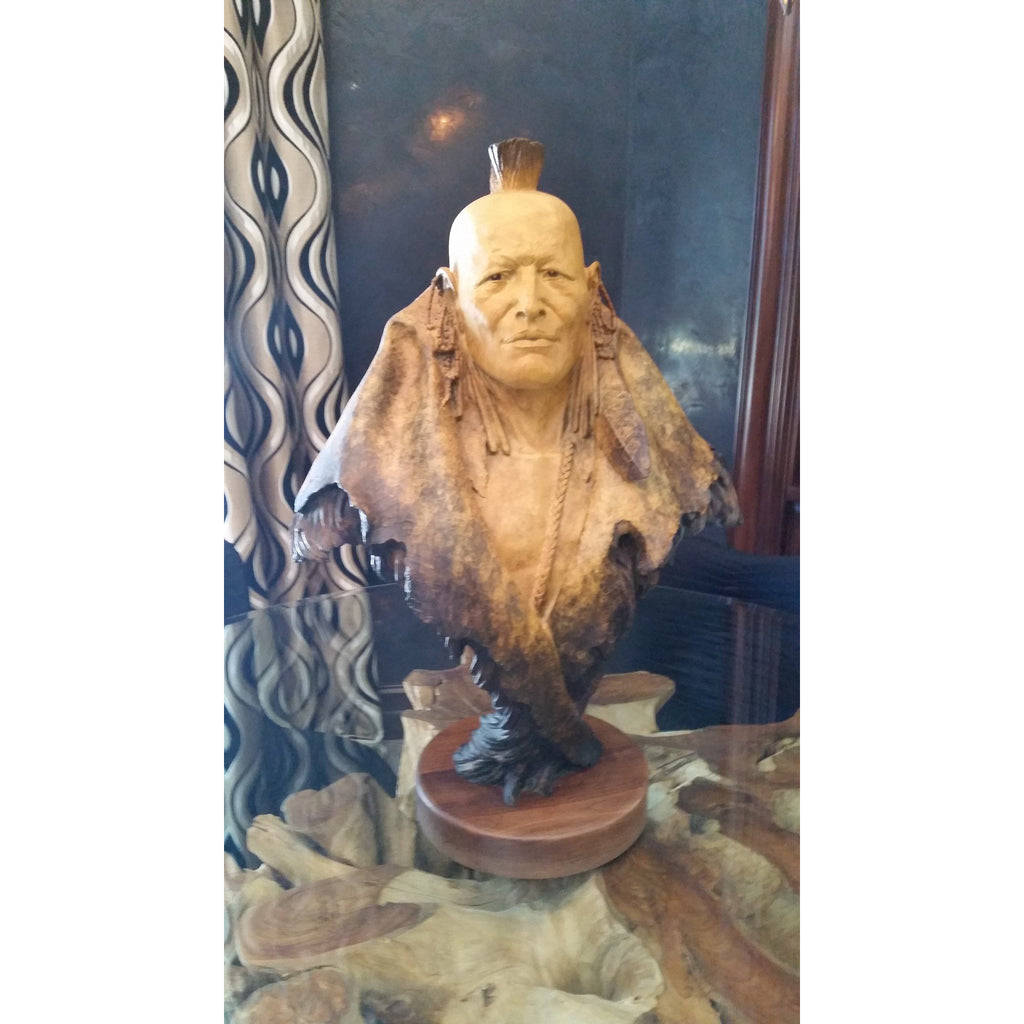 Dan Garrett "Grasslands Warrior" Bronze Sculpture