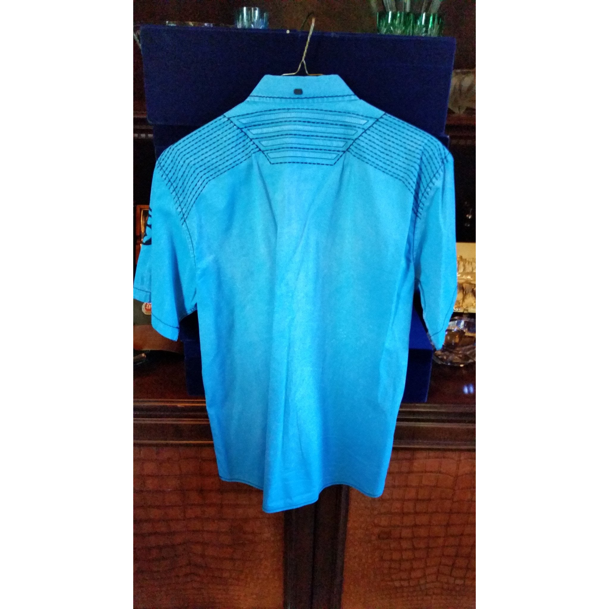 Roar Light Blue Short Sleeve Medium-sized Shirt
