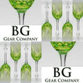 Faberge Odessa Lime Green Goblet