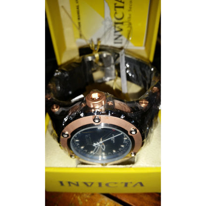 Invicta Model 6180 Reserve Collection GMT 18k Rose Gold-Plated and Stainless Steel-Needs a Battery