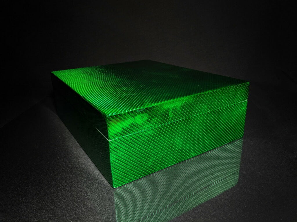 Green Carbon Fiber Humidor