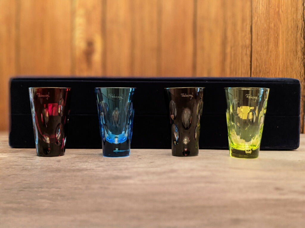 Faberge Crystal Shot Glasses