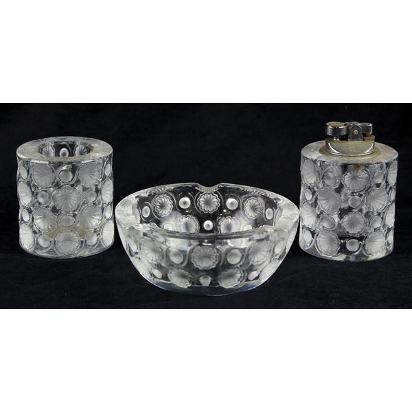 Lalique Crystal Tokyo 3 piece set