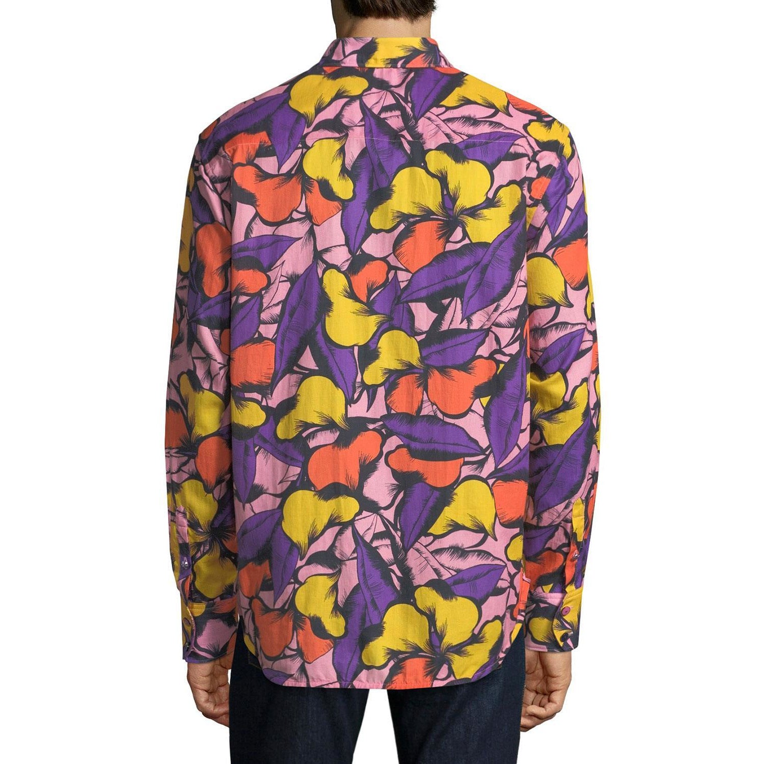 Robert Graham Sacaton Bold Floral Print Shirt — Medium