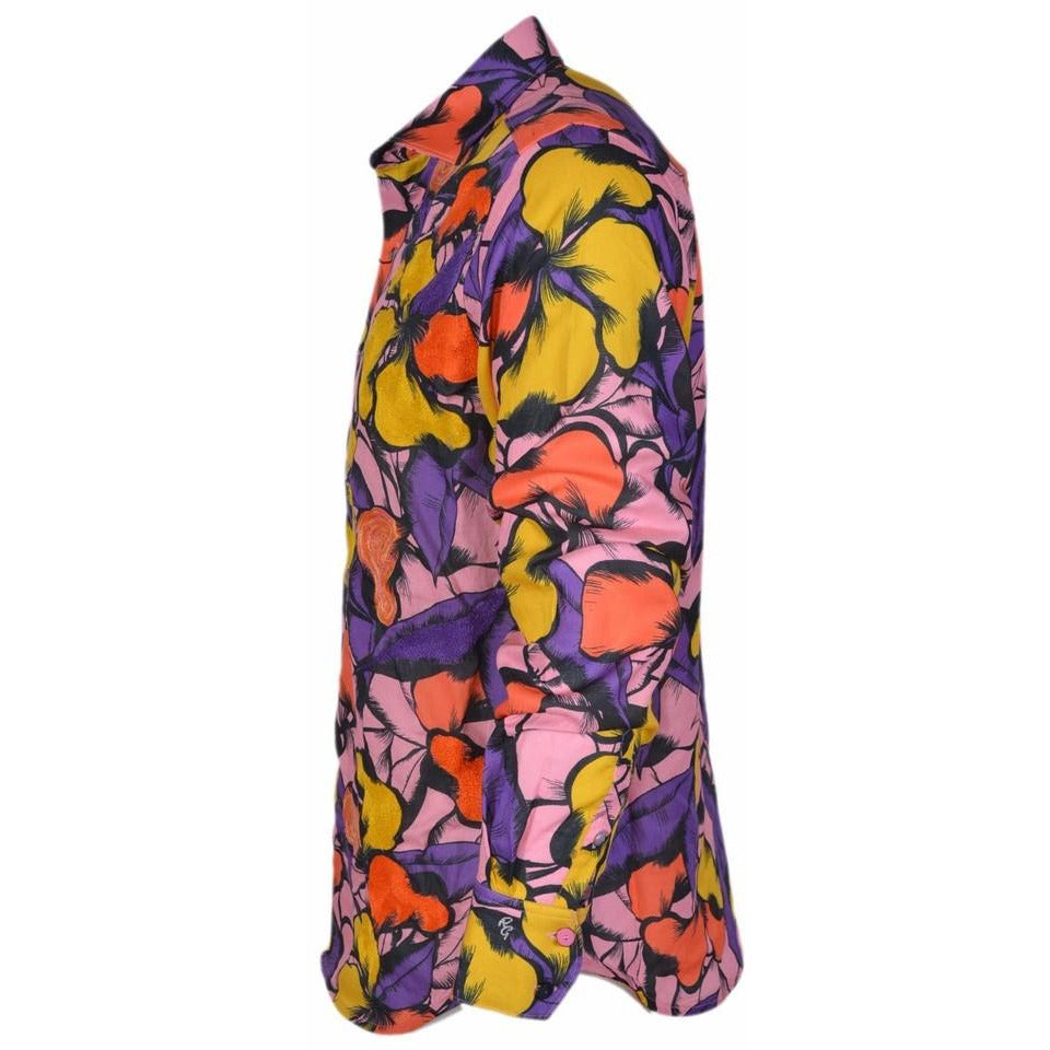 Robert Graham Sacaton Bold Floral Print Shirt — Medium