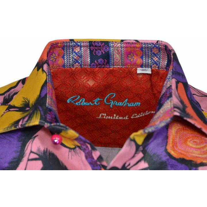 Robert Graham Sacaton Bold Floral Print Shirt — Medium