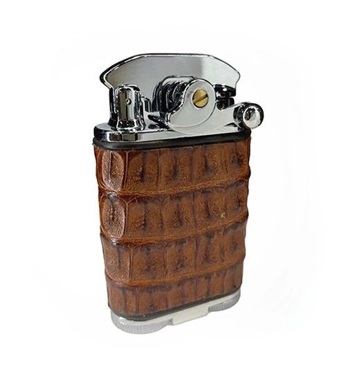 Brizard and Co Gatsby Table Lighter - Cognac Caiman